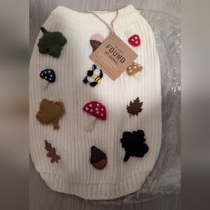 Found My Animal Fall Leaves Dog Sweater Size Medium